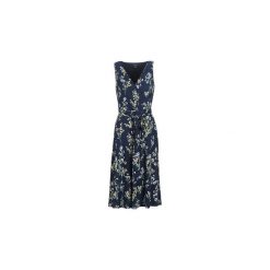 Sukienki długie Lauren Ralph Lauren FLORAL PRINT-SLEEVELESS-DAY DRESS. Niebieskie sukienki damskie marki Lauren Ralph Lauren, bez wzorów, bez kołnierzyka, bez rękawów, długie. Za 699,00 zł.