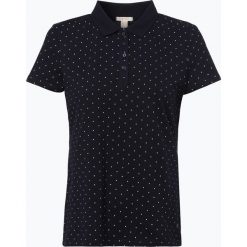 Esprit Casual - Damska koszulka polo, niebieski. Niebieskie bluzki sportowe damskie marki Esprit Casual, xxl, w kropki. Za 99,95 zł.