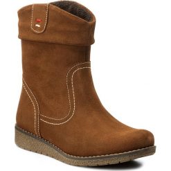 Botki LASOCKI - WI23-CREMONA-04 Camel. Pomarańczowe botki damskie marki Lasocki, ze skóry. W wyprzedaży za 100,00 zł.