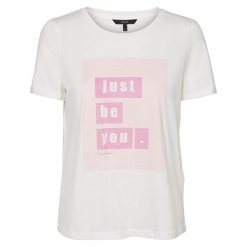 Vero Moda Ladies T New You S / S T-Shirt d2-1 Śnieg White (Rozmiar M). Białe koszulki damskie Vero Moda, s, bez wzorów, wakacyjne, bez kołnierzyka. W wyprzedaży za 28,00 zł.