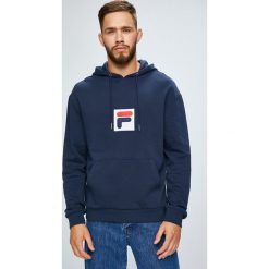 Fila - Bluza. Czarne bluzy damskie Fila, xl, z nadrukiem, z bawełny, bez rękawów, z kapturem. W wyprzedaży za 269,90 zł.
