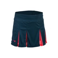Spódniczka 900 Jr ciemnoszara. Niebieskie spódniczki damskie marki ARTENGO, m, bez wzorów, z elastanu, młodzieżowe, sportowe. W wyprzedaży za 29,99 zł.