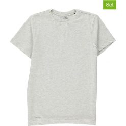 Koszulki (2 szt.) w kolorze szarym. Szare t-shirty chłopięce Schiesser Boys, bez wzorów, z bawełny, bez rękawów. W wyprzedaży za 65,95 zł.