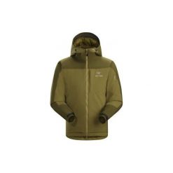 Kurtki sportowe męskie: ARCTERYX Kurtka męska z kapturem KAPPA Hoody – rozmiar S – kolor zielony –