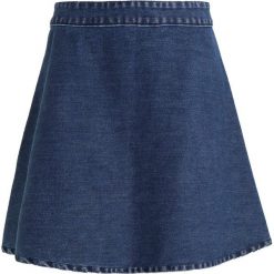 Spódniczki jeansowe: Mads Nørgaard STELLY SHORT Spódnica trapezowa washed indigo
