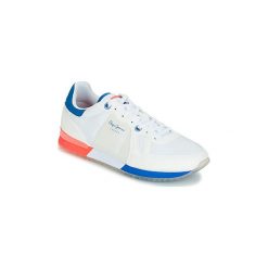 Buty Pepe jeans TINKER NEON. Białe trampki męskie Pepe Jeans, bez wzorów, z jeansu, bez zapięcia. Za 349,00 zł.