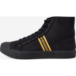 G-Star Raw - Trampki. Czarne trampki męskie G-Star RAW, bez wzorów, z gumy, retro, na sznurówki. W wyprzedaży za 329,90 zł.