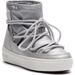 Śniegowce MOON BOOT - Pulse Jr Girl Nylon Wp 34060200002 Silver. Szare śniegowce dziewczęce marki Moon Boot, bez zapięcia. W wyprzedaży za 289,00 zł.
