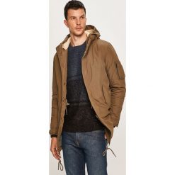 Selected - Parka. Niebieskie płaszcze męskie Selected, s, bez wzorów, z bawełny, długie, z kapturem. W wyprzedaży za 499,90 zł.