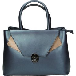 Torba - 29-003-M R BL. Szare torebki klasyczne damskie Venezia, ze skóry. Za 269,00 zł.