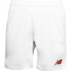Spodenki treningowe EMS6128WRD. Spodenki sportowe męskie New Balance, na jesień, xl, bez wzorów, z poliesteru, sportowe, do piłki nożnej. W wyprzedaży za 69,99 zł.