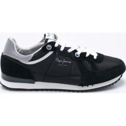 Pepe Jeans - Buty. Czarne buty sportowe męskie marki Pepe Jeans, z jeansu, na sznurówki. W wyprzedaży za 239,90 zł.