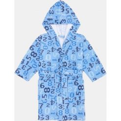 Blukids - Szlafrok dziecięcy 92-128 cm. Niebieskie szlafroki chłopięce Blukids, bez wzorów, z bawełny, z kapturem. W wyprzedaży za 89,90 zł.