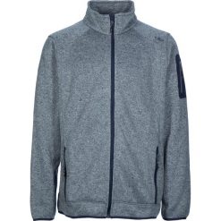 Kurtka polarowa w kolorze niebieskoszarym. Szare bluzy męskie s, z dzianiny. W wyprzedaży za 109,95 zł.
