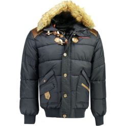 Geographical Norway kurtka męska Belphegore XXL ciemnoniebieska. Niebieskie płaszcze męskie Geographical Norway, xxl, bez wzorów, bez kaptura. Za 369,00 zł.