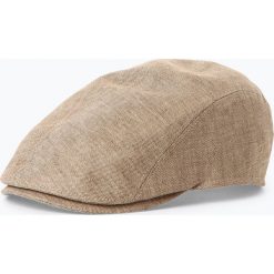 Göttmann - Czapka męska z lnu, beżowy. Brązowe czapki męskie marki Göttmann, bez wzorów, ze lnu, klasyczne. Za 189,95 zł.