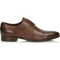 Buty wizytowe męskie: Brązowe półbuty wizytowe
