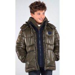 Mayoral - Kurtka dziecięca 128-172 cm. Niebieskie kurtki chłopięce Mayoral, bez wzorów, z elastanu, krótkie, z kapturem. Za 263,90 zł.