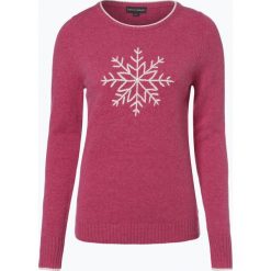 Franco Callegari - Damski sweter z wełny merino, różowy. Różowe swetry damskie marki Franco Callegari, na zimę, xxl, z haftami, z wełny, klasyczne, bez rękawów, bez kaptura. Za 129,95 zł.