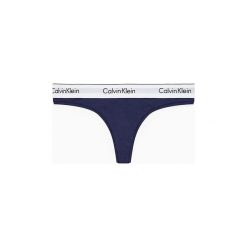 Stringi Calvin Klein Jeans 0000F3786E THONG. Fioletowe skarpetki damskie Calvin Klein Jeans, s, bez wzorów, z jeansu. Za 83,89 zł.