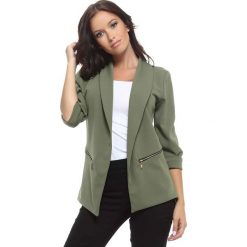 Blezer "Chloe" w kolorze khaki. Brązowe bolerka i narzutki damskie Manoukian, s. W wyprzedaży za 109,95 zł.