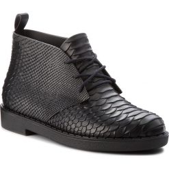 Buty zimowe damskie: Botki MELISSA - Desert Boot Python + B 32366 Black 01003