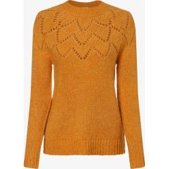 Vila - Sweter damski z dodatkiem alpaki – Vigood Pattern, złoty. Żółte swetry damskie Vila, xs, bez wzorów, z dzianiny, bez rękawów, bez kaptura. Za 199,95 zł.