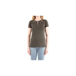 T-shirty z krótkim rękawem Fly Girl 10486/01. Zielone t-shirty damskie Fly Girl, s, bez wzorów, bez kołnierzyka. Za 266,24 zł.