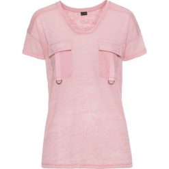 T-shirt bonprix róża herbaciana. Czerwone t-shirty damskie bonprix. Za 29,99 zł.