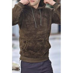 Bluza męska DROGO KHAKI. Brązowe bluzy męskie Bluza męska DROGO KHAKI, s, bez wzorów, z kapturem, bez rękawów, z kapturem. W wyprzedaży za 89,00 zł.