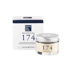 MAKE ME BIO 50ml Receptura 174 Krem do twarzy Regeneracja nocna Dla każdego rodzaju skóry. Fioletowe koszule nocne damskie Make Me Bio, ze skóry. Za 59,99 zł.
