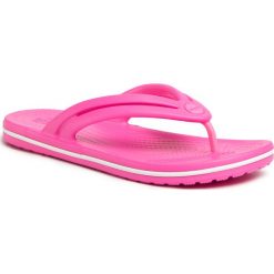 Japonki CROCS - Crocband Flip W 206100 Electric Pink. Różowe klapki damskie Crocs, bez wzorów, z tworzywa sztucznego, bez obcasa. Za 119,00 zł.