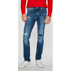 Calvin Klein Jeans - Jeansy. Niebieskie jeansy męskie slim Calvin Klein Jeans. Za 579,90 zł.