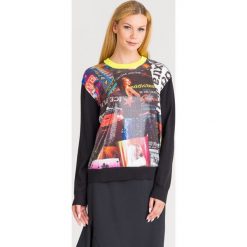SWETER ICE PLAY. Czarne swetry damskie Ice Play, s, z nadrukiem, z wełny, bez rękawów, bez kaptura. Za 464,50 zł.