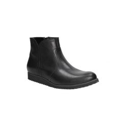 Botki Gino Fabiani BOTKI 1090/5. Czarne botki damskie marki Gino Fabiani, bez obcasa, bez zapięcia. Za 159,99 zł.