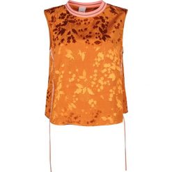 Pinko Top "Bischero". Bluzki damskie Pinko, bez wzorów, z tkaniny, z okrągłym kołnierzem, bez rękawów. Za 349,00 zł.