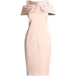 Sukienki hiszpanki: Karen Millen BOW FRONT Sukienka etui nude
