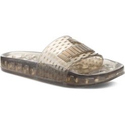 Klapki PUMA - Jelly Slide 365773 02 Puma Black/Puma Black. Szare klapki damskie Puma, bez wzorów, z tworzywa sztucznego, bez obcasa. W wyprzedaży za 279,99 zł.