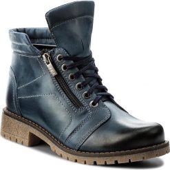 Botki WALDI - 0562 Granat. Niebieskie buty zimowe damskie marki Waldi, ze skóry. W wyprzedaży za 229,00 zł.
