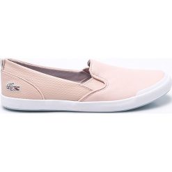 Lacoste - Tenisówki. Różowe trampki i tenisówki damskie marki Lacoste, ze skóry. W wyprzedaży za 329,90 zł.