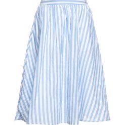 Spódnica trapezowa Tommy Jeans Summer Stripe Printed DW0DW06689. Niebieskie spódniczki damskie Tommy Jeans, s, bez wzorów, z elastanu, midi, trapezowe. W wyprzedaży za 279,00 zł.