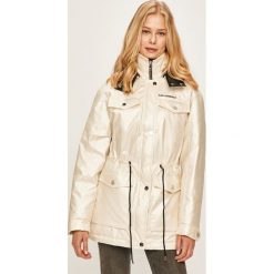 Karl Lagerfeld - Parka puchowa. Białe kurtki damskie KARL LAGERFELD, s, bez wzorów, z poliesteru, krótkie. Za 2239,00 zł.