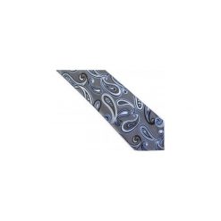 Szary krawat męski w paisley C13. Szare krawaty męskie Modini Moda Męska, na co dzień, bez wzorów, z tkaniny, casualowe. Za 49,50 zł.