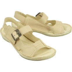 SCHWARTZ 233 cappuccino, sandały damskie. Sandały damskie Schwartz, bez wzorów, ze skóry, bez obcasa, bez zapięcia. W wyprzedaży za 159,90 zł.