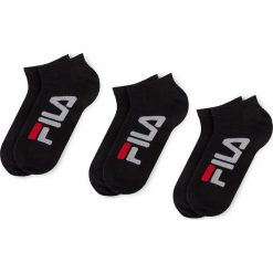 Zestaw 2 par niskich skarpet unisex FILA - Calza Invisibile F9199 Black 200. Czarne skarpetki damskie Fila, bez wzorów, z elastanu. Za 29,99 zł.