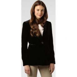 S.Oliver BLACK LABEL - Blezer damski, czarny. Czarne bolerka i narzutki damskie s.Oliver BLACK LABEL, s, bez wzorów, z tkaniny, bez rękawów. Za 649,95 zł.