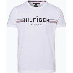 Tommy Hilfiger - T-shirt męski, biały. Białe t-shirty męskie TOMMY HILFIGER, s, bez wzorów, z dżerseju, bez kołnierzyka. Za 179,95 zł.