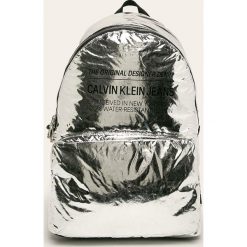 Calvin Klein Jeans - Plecak. Szare plecaki damskie Calvin Klein Jeans, z nadrukiem, z jeansu. Za 899,90 zł.