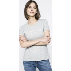 Calvin Klein Jeans - T-shirt. Szare t-shirty damskie Calvin Klein Jeans, l, z jeansu. W wyprzedaży za 99,90 zł.