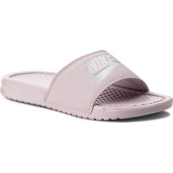 Chodaki damskie: Klapki NIKE - Benassi Jdi 343881 614 Particle Rose/Metallic Silver